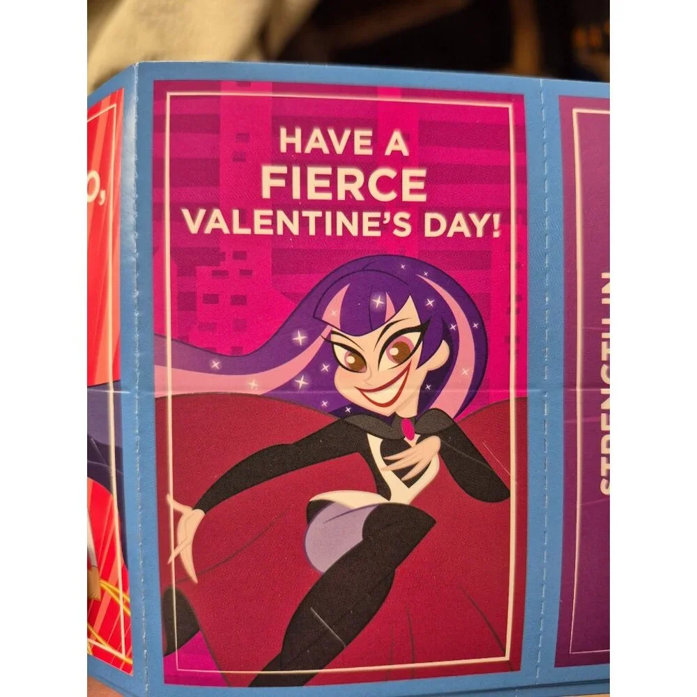 DC Super Hero Girls Valentines With Tattoos Box not included to save on shipping
